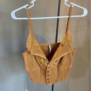 Free People tank, mustard yellow